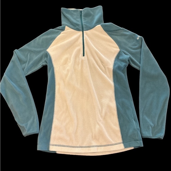 Columbia Women’s Light Fleece 1/4 Zip Green duo‎ excellent condition - Picture 1 of 3